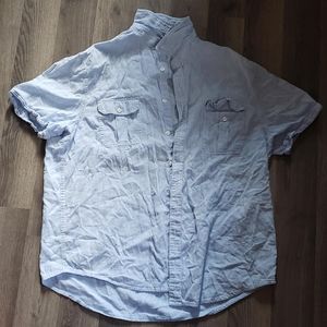 Perry Ellis- XL light blue short sleeve button up.